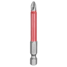 PH2 Anti Slip Phillips Screwdriver Bit 1/4" Shank 2.6" Magnetic Gray/Red