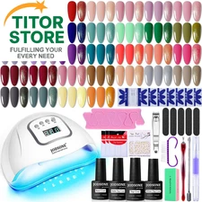 JODSONE Gel Nail Polish Kit with U V Light 32 Colors classic series 