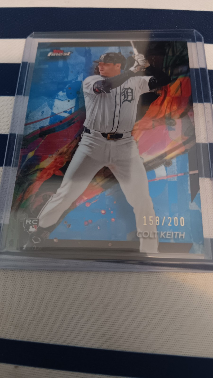 2024 Topps Finest - Blue Refractor #38 Colt Keith /200 (RC) Tigers Rookie