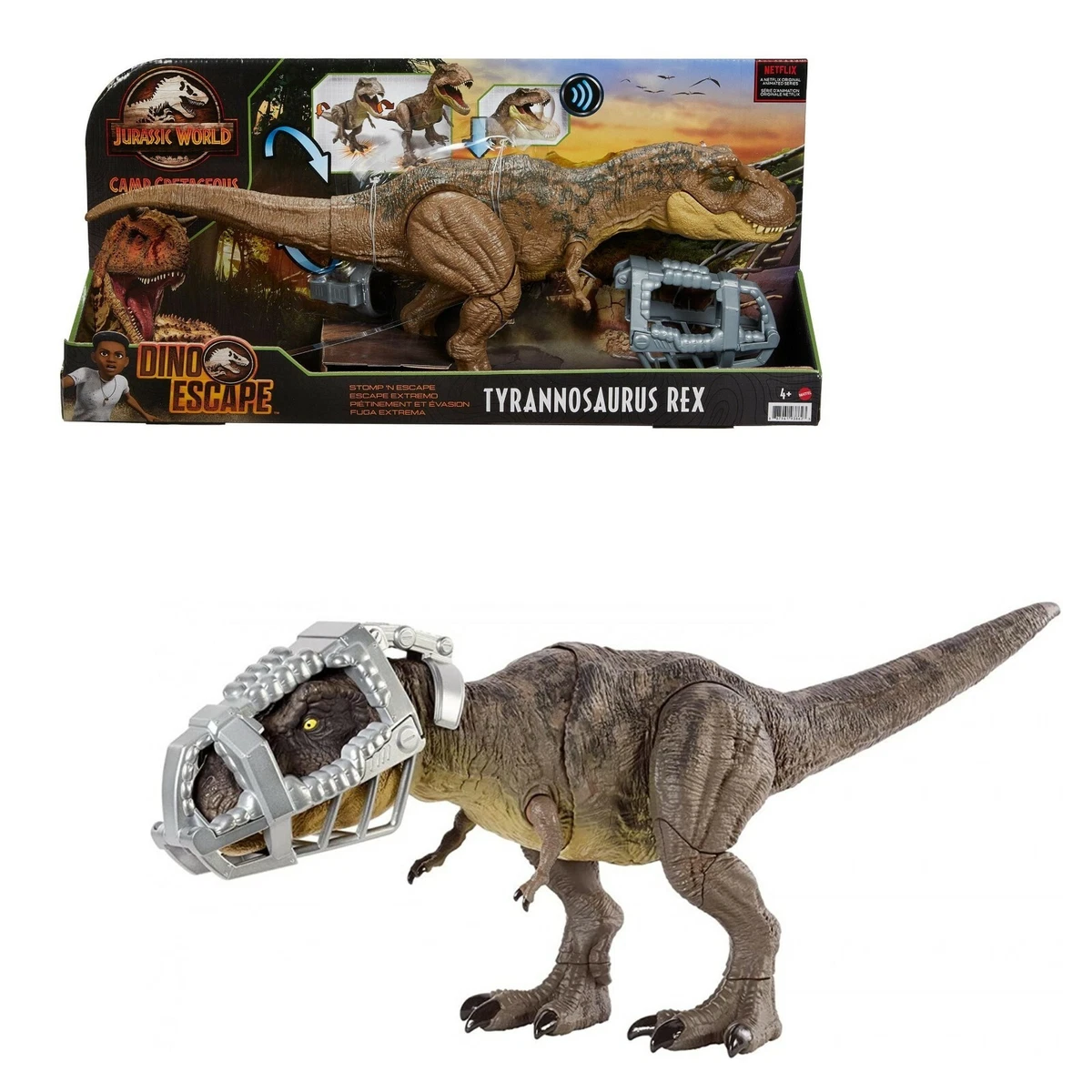 dinosauro jurassic world tyrannosaurus rex gioco giocattolo per