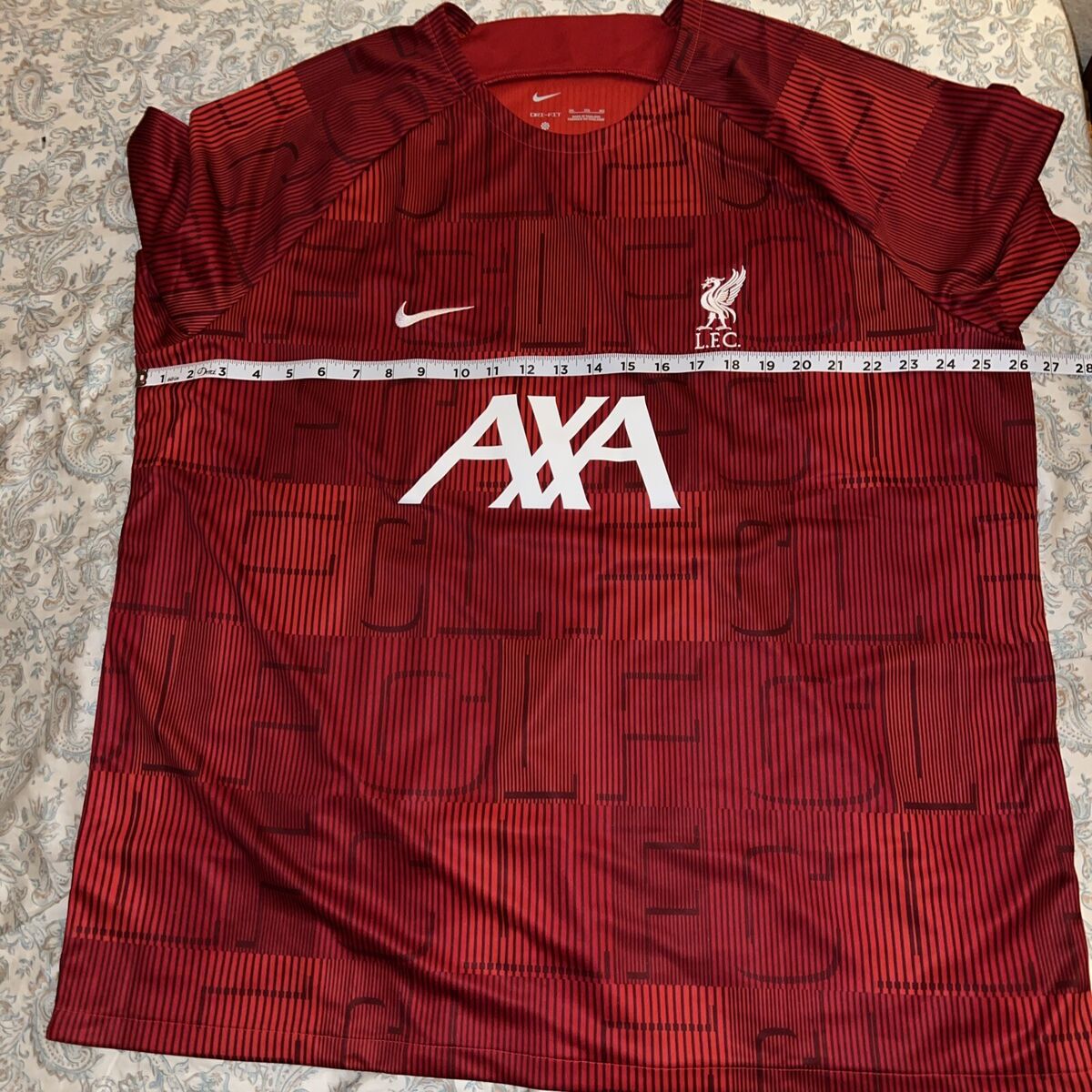 送料無料/追跡有 Nike Liverpool リバプール プレゲームシャツ Liverpool Home Pre-Match Jersey 3XL XXXL PREMIER LEAGUE