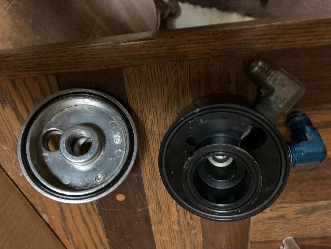 remote oil filter mount kit 4 ft. hoses GM Big Block Small Block eBay