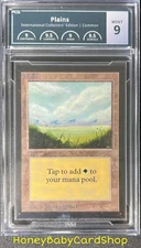MTG International Edition (IE) 1993 Plains (A) PCG 9.0Q++ (Quad++) MINT 9394 BGS