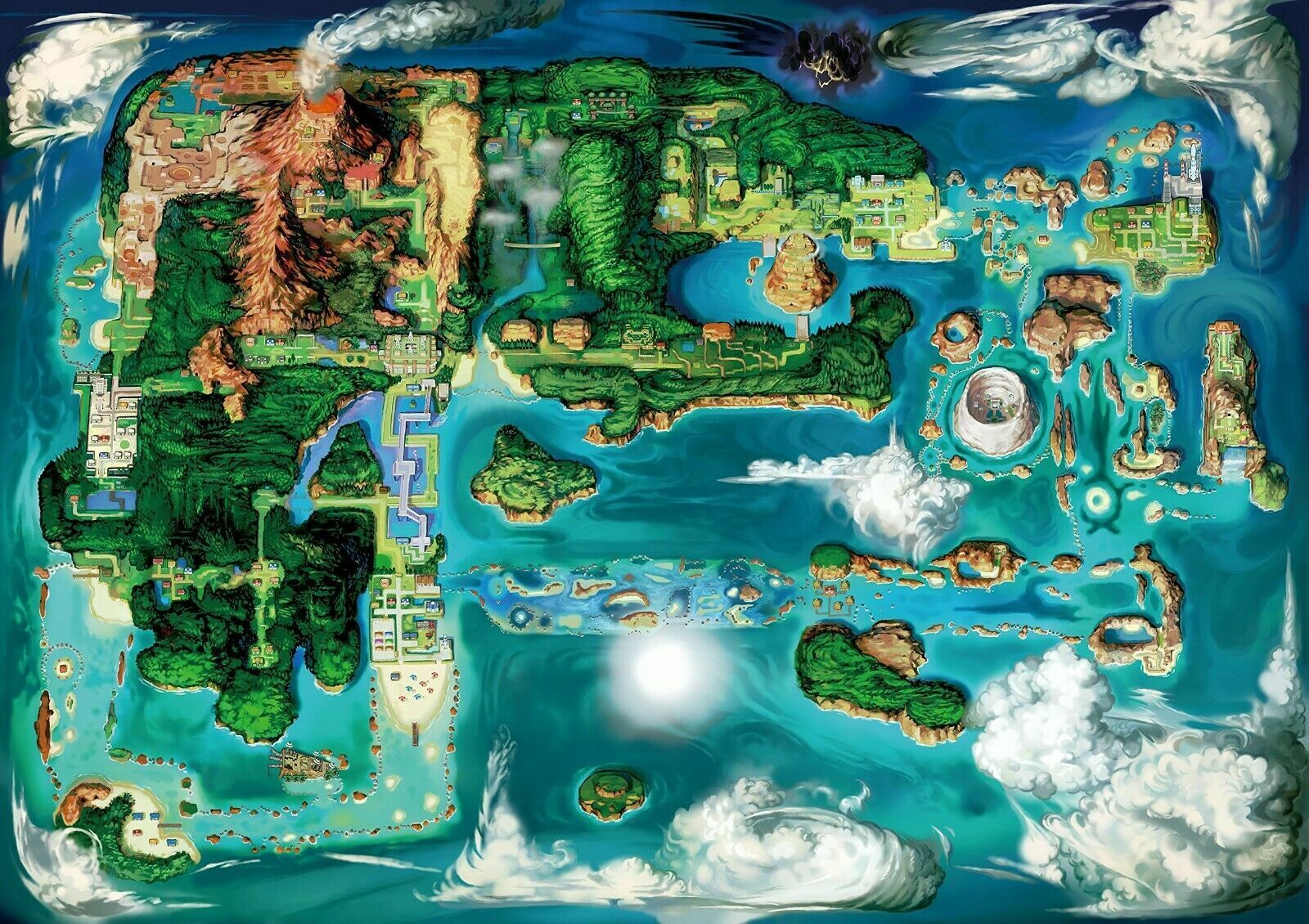  Pokémon Poster Hoenn Region (#252-386) (24x36): Posters &  Prints