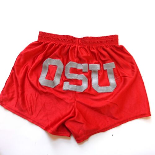 VINTAGE OHIO STATE WOMENS SHORTS SIZE M DODGER MADE IN USA RED 90S MADE IN USA - Picture 1 of 6