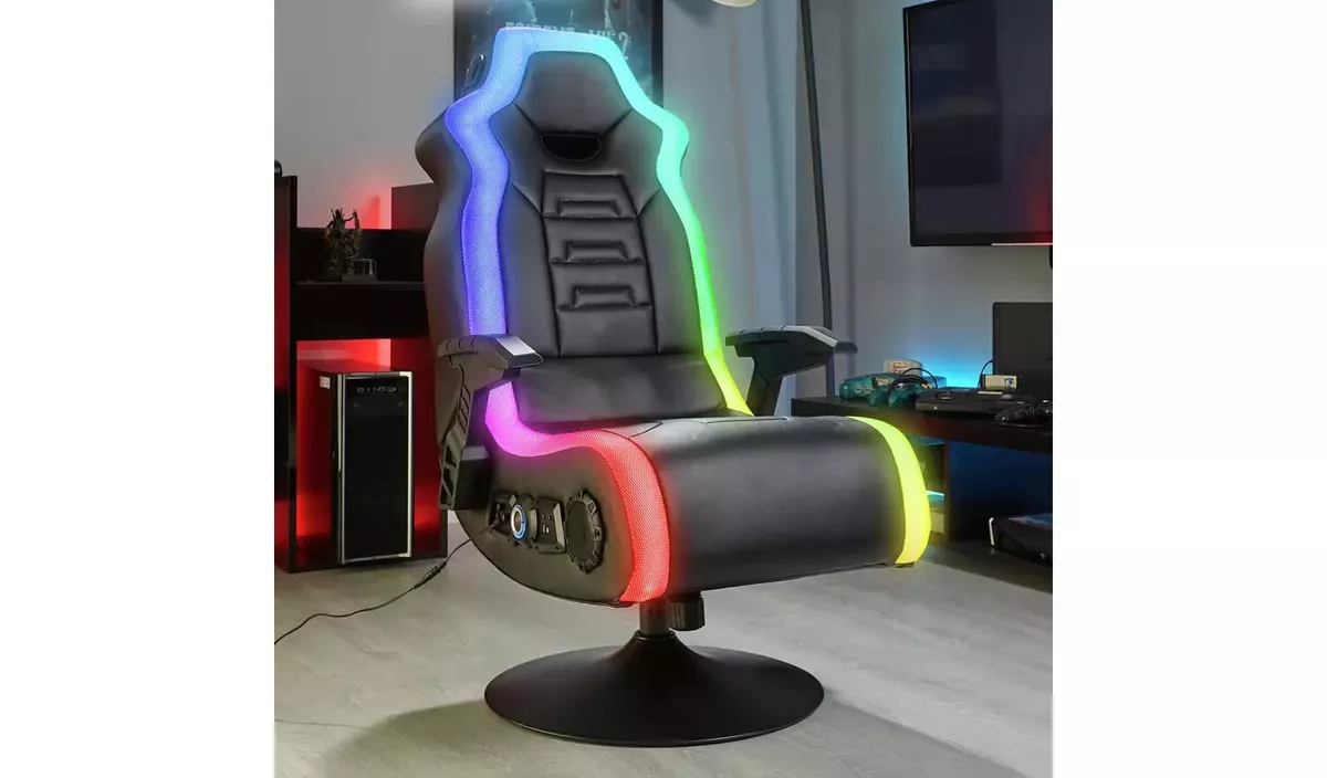 Led light 2024 up gaming chair