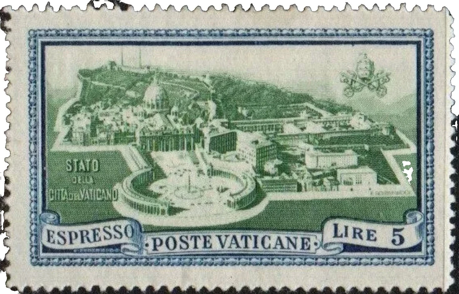 体系结构专递梵蒂冈邮票