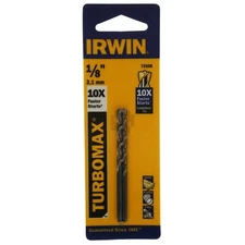 Irwin 73308 TURBOMAX Drill Bit, 1/8" / 3.1mm, 2-Pack