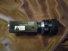 SONY XC-75 CCD VIDEO CAMERA WITH COMPUTAR LENS 25 mm 1;1.3 MADE IN JAPAN