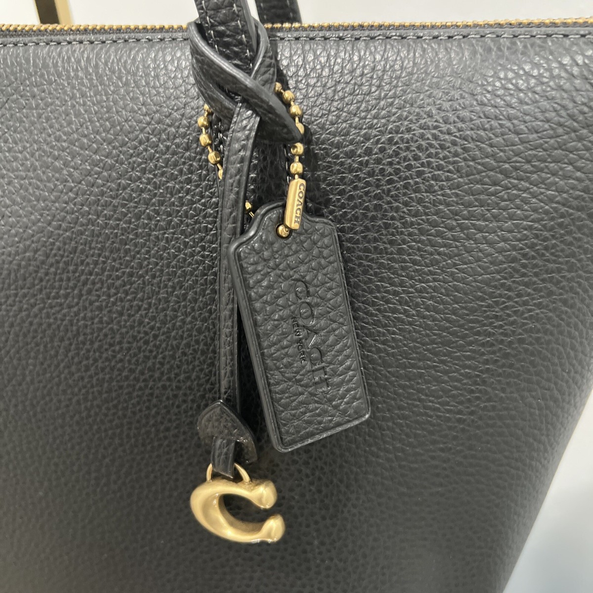 Coach Bella Pebbled Leather Tote B4/BLACK (8828) | eBay