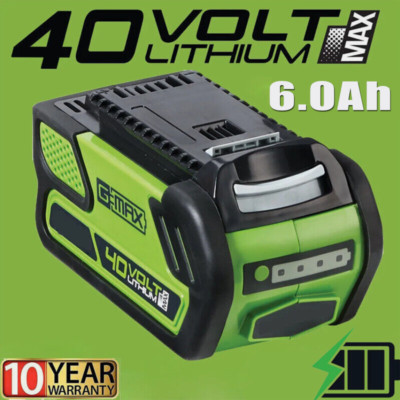 NEU 40V 6,0Ah Für Greenworks 40V Akku G-MAX 29462 29472 29252 Li-Ion Batterie DE