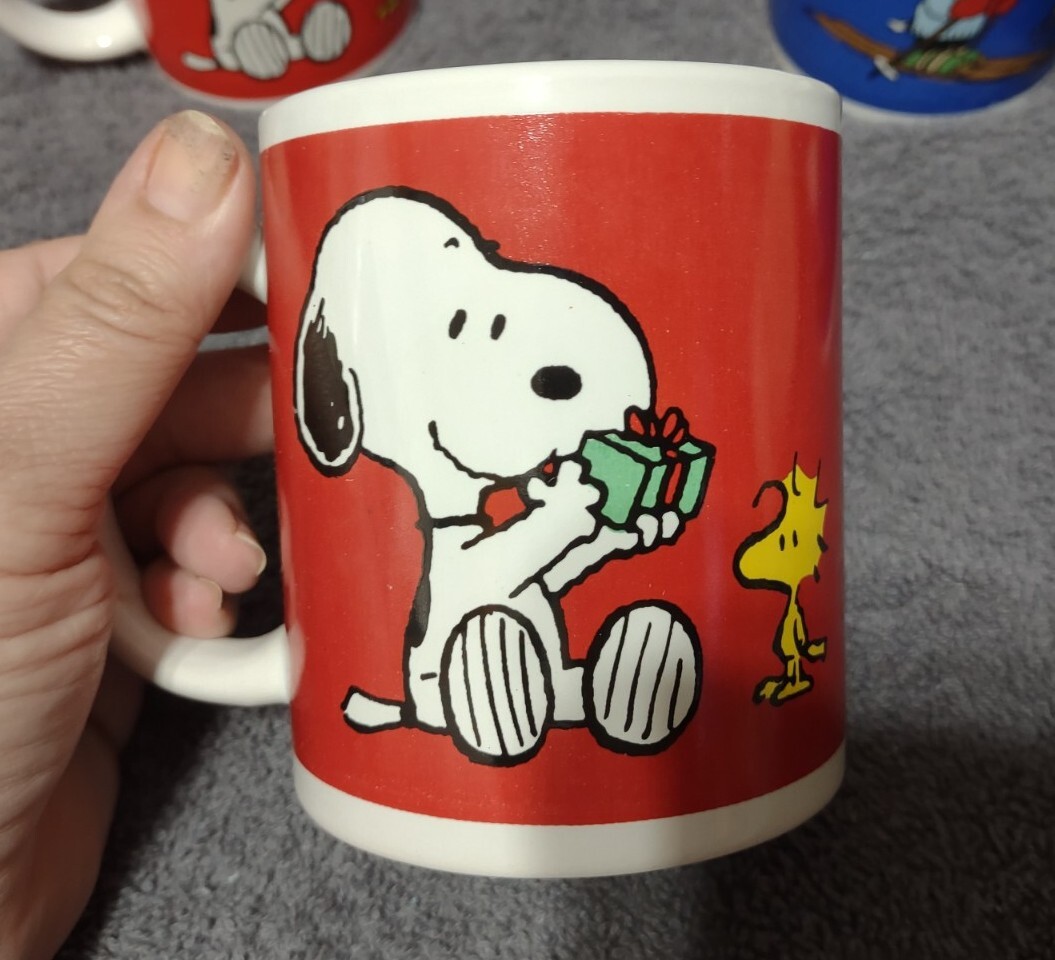 Snoopy Christmas Mug Set Cups eBay