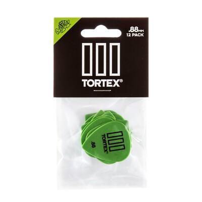 Dunlop 462P88 Tortex III TIII T3 0,88 mm 12 x Gitarren-Plektren Spieler-Pack