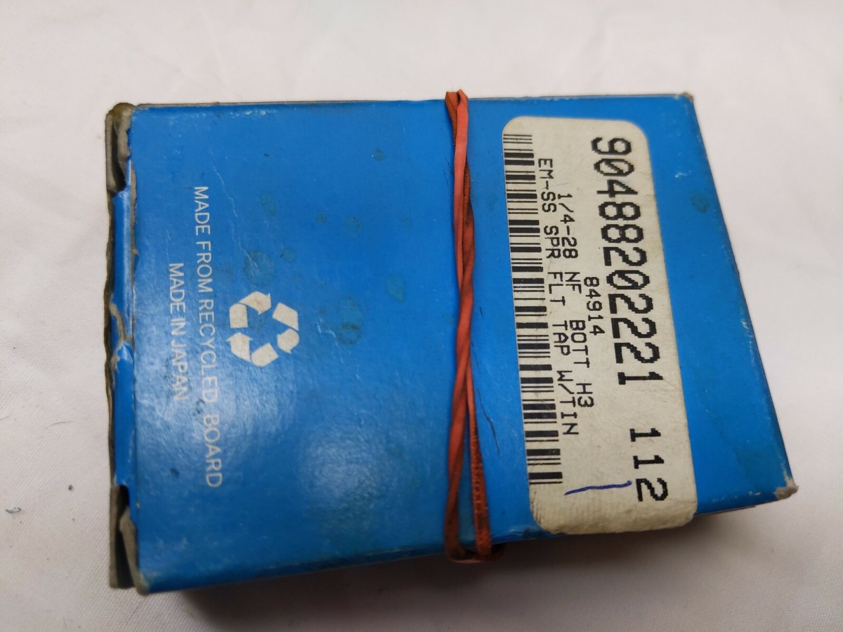 3 new GREENFIELD 1/4-28 NF Bottom GH3 HSSE 3FL Spiral EM-SS