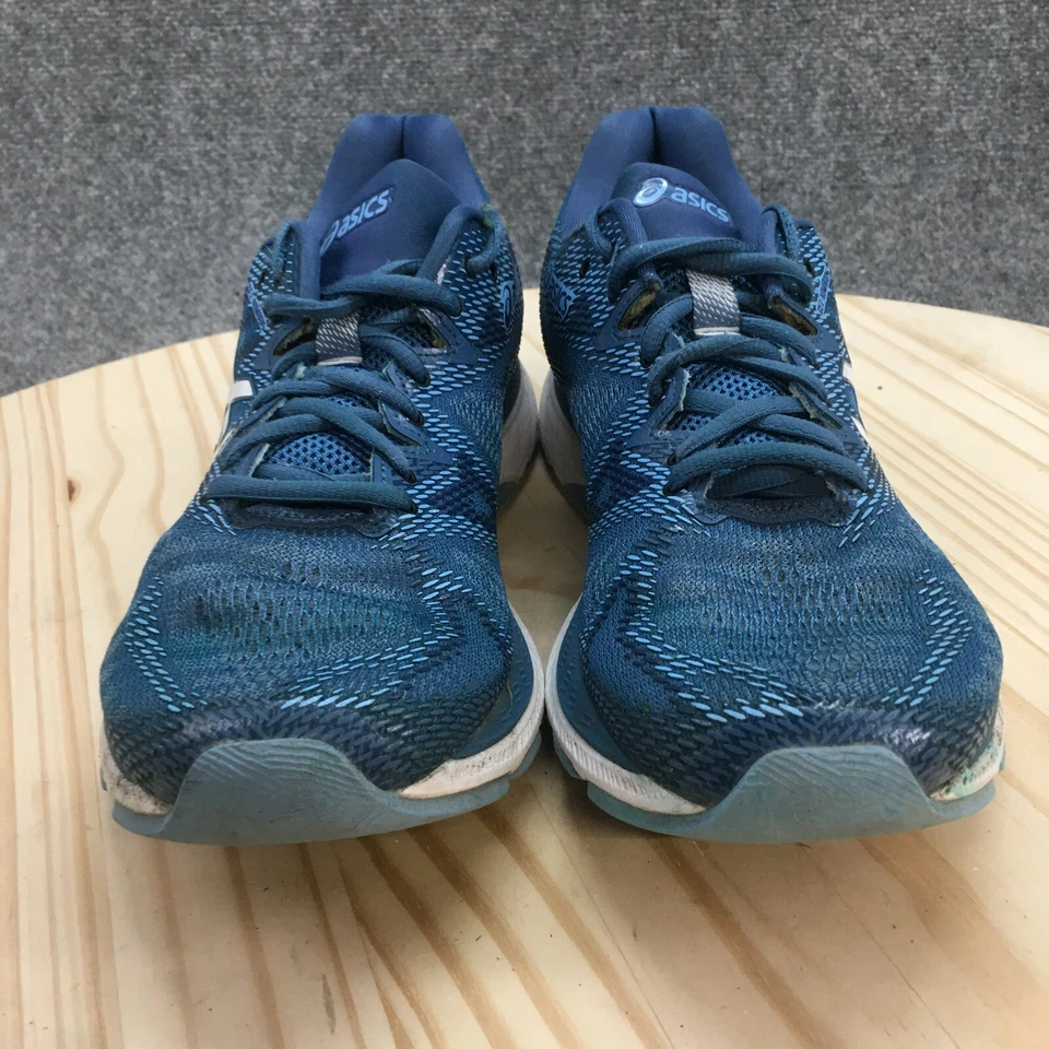 Asics Zapatos Mujer 9 Gel Nimbus 20 Tenis para Correr Azul Punta Redonda Baja T850N Foto 4 de 4