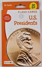 U.S. PRESIDENTS Flashcards History - w/ Office White House Portraits - 2015