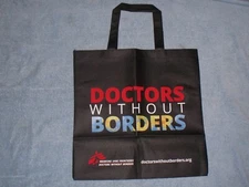 2 Doctors Without Borders Reusable Shopping Tote Bags Lightweight 15" x 15"