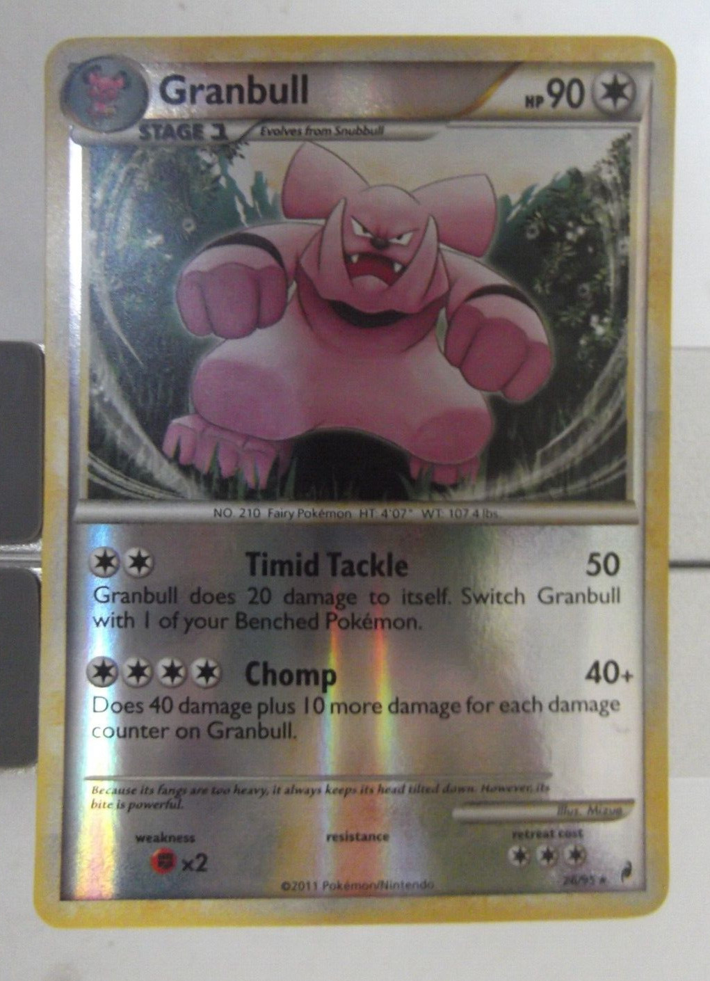 061PK026r - Granbull- 26/95 - Call of Legends- Rare Reverse *