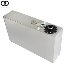17 Gallon 70L Silver Top-feed Aluminum Race Drift Fuel Cell Tank Level Sender