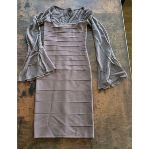 mixed media bodycon dress