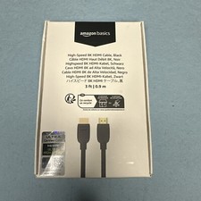 3ft Amazon Basics High Speed 8K 60Hz HDMI Cable 48Gbps