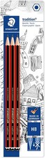 Staedtler Pencils Tradition HB Blister Card of 3