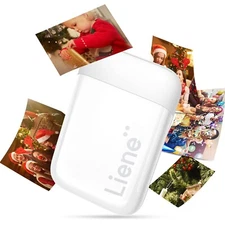 Liene Photo Printer, 2x3” Mini Portable Instant Photo Printer Bundle