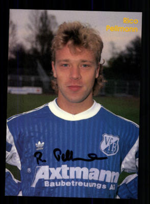 Rico Pellmann Autogrammkarte VFB Leipzig 1991-92 Original Signiert + A 198838