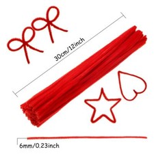 chenille craft stems pipe cleaners 12"-30cm*6mm  - assorted colours bristle kids