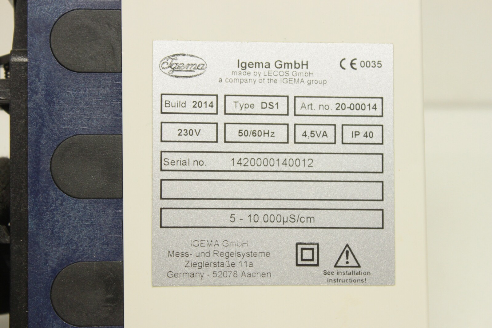IGEMA DS 1 Bereich 5 100 000uS cm Ersatzteil DS1 OVP EBay igema-ds-1-bereich-5-100-000us-cm-ersatzteil-ds1-ovp-ebay