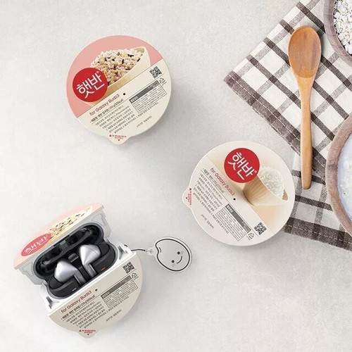 Samsung x CJ Galaxy Buds3 / Buds3 Pro HETBAHN Steamed Rice Case w Keyring Unique - Picture 7 of 7