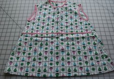 1481a Antique 1950's Toddler's dress, A-line, multicolor sailboat print