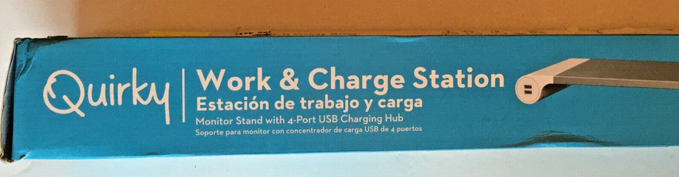 Charging Station ~ Monitor Stand w/4Port USB Charging Station Quirky NEW IN BOX - Image 2 of 4