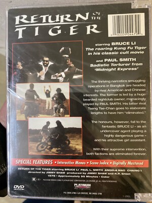 Return of the Tiger (DVD, 1978) Bruce Li, Paul L. Smith, Jimmy 