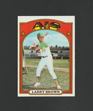 1972 Topps Larry Brown #279 ~ A's~ Set Break ~ High Grade!