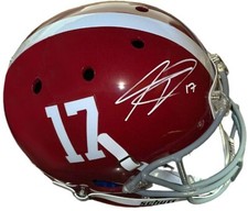 Kenyan Drake signed Alabama Crimson Tide Schutt NCAA Full Size Rep Helmet w/ #17