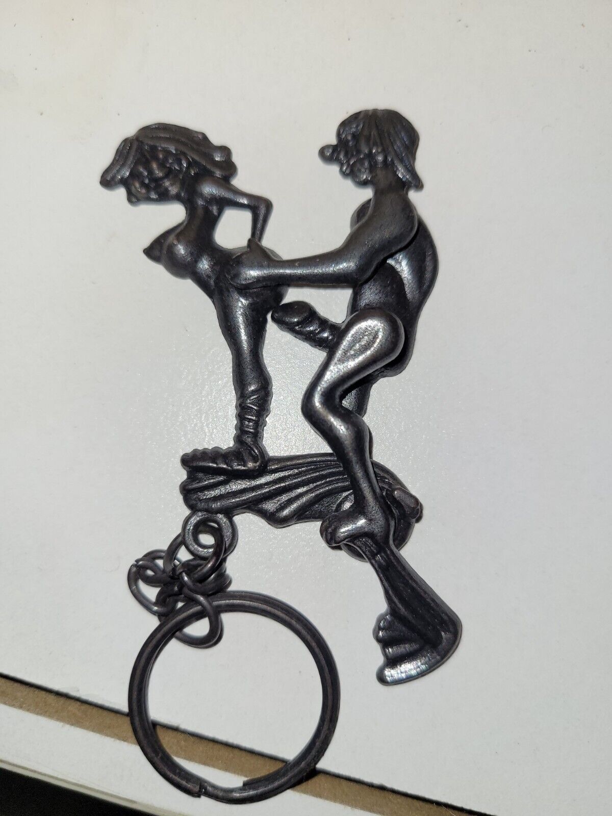 Vintage Man Woman Having Sex Mechanical Metal Keychain Risque Naughty eBay