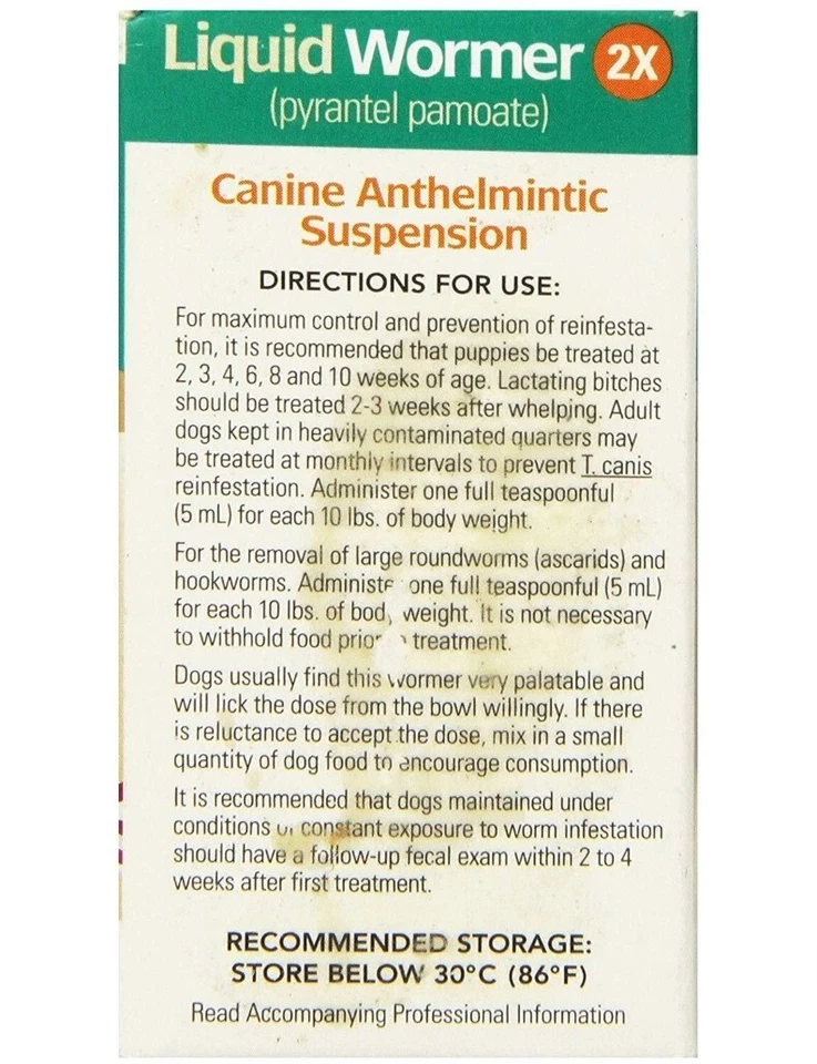 Double Strength Liquid Dog Wormer for Puppies and Adults 2 Fl Oz 1 Pack - Image 2 of 4