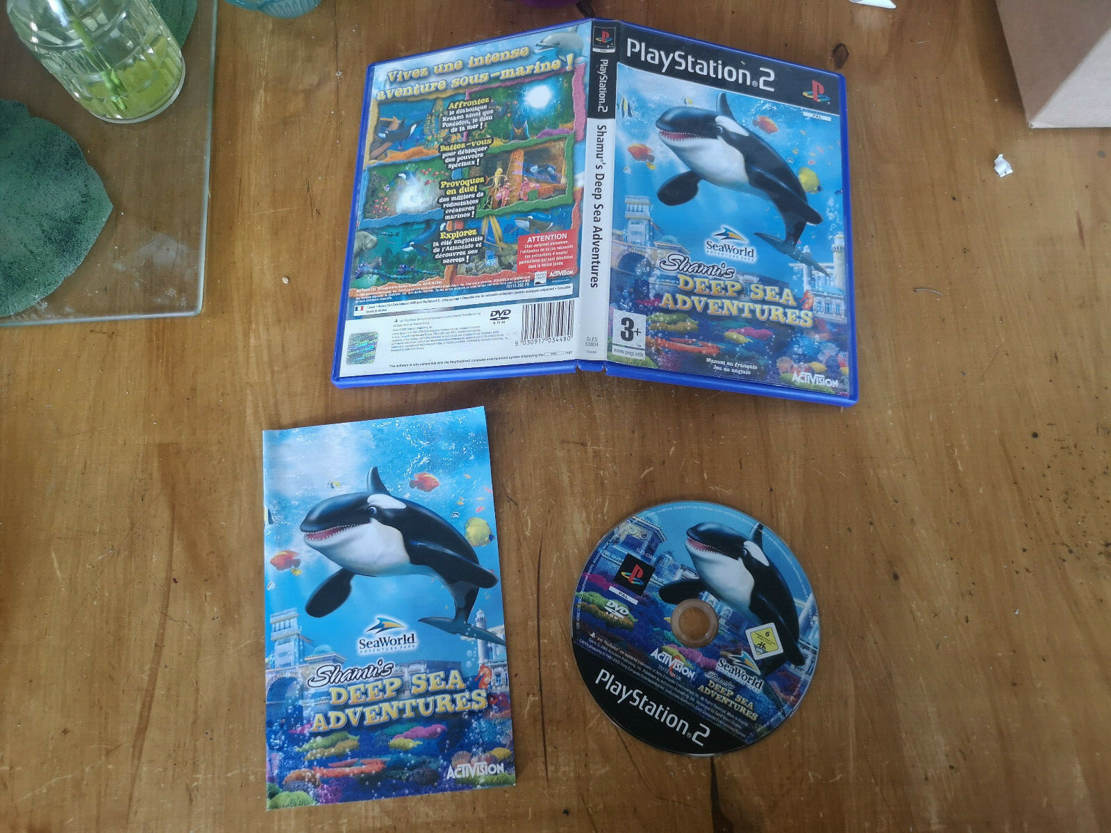 SEA WORLD SHAMU'S DEEP SEA ADVENTURES  - CIB- PAL SONY - PS2 