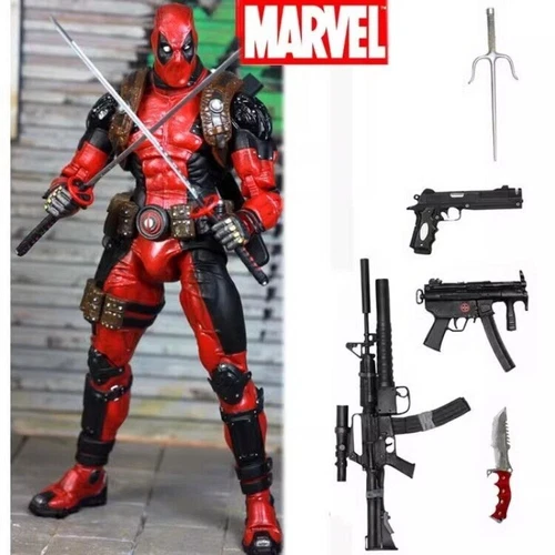 NECA Marvel X-Men Deadpool Ultimate Collector's 8" Action Figure Model Toy Box - Picture 7 of 16