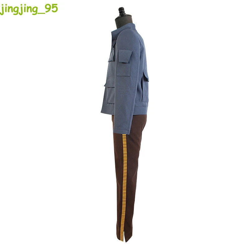 Star Wars Han Solo Cosplay Pantalones Disfraces Uniforme Conjunto Halloween Ropa Regalo Foto 4 de 4