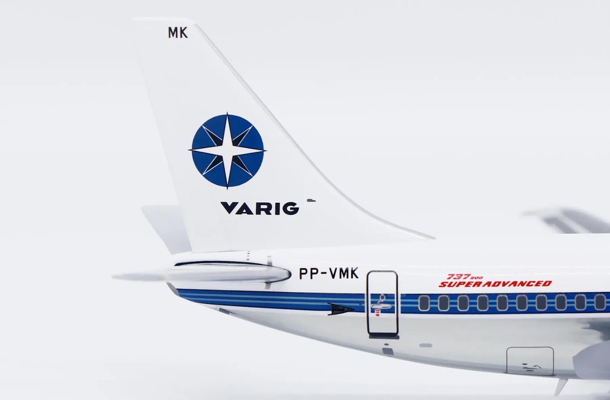 JC Wings 1:200 ヴァリグブラジル B737-200 PP-VMK B737-200 VARIG REG: PP-VMK (POLISHED) - JC WINGS XX20509 1