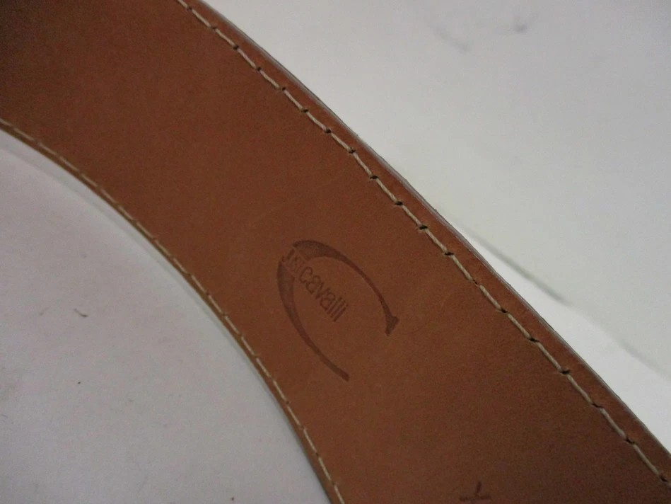 ROBERTO CAVALLI 100% WX ЗМЕИНАЯ КОЖА ЛОГОТИП РЕМЕНЬ SZ 80 - Изображение 4 из 4