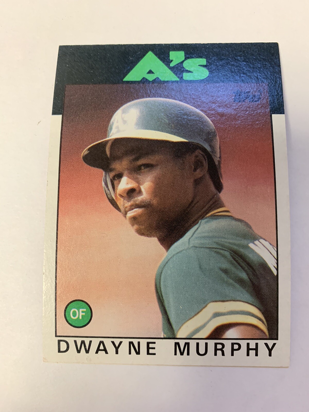 1986 Topps Dwayne Murphy Oakland A's