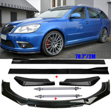 Spoilerschwert Frontspoiler Lippe +78.7" Seitenschweller Für Skoda Octavia RS 5E