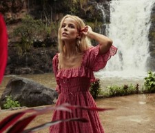 do*EN Square neck polka dot embroidered dress