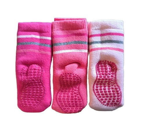 3 Paar Rutschfeste Socken für Baby Anti Rutsch Sportsocken Stoppersocken - Bild 2 von 5