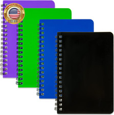 Spiral Notebook 4Pack Pocket Notebook 4.2"X 6.1" Pocket Notepad Small Notebook 