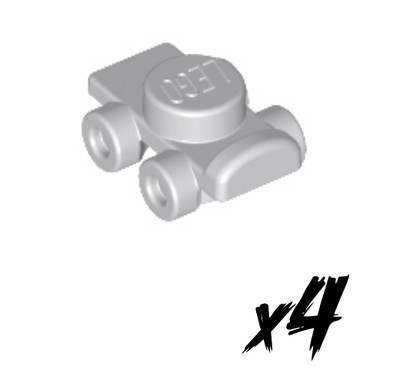 4x LEGO 11253   Rollschuhe roller skate   Light Bluish Gray