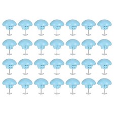 28Pcs Duvet Pin Duvet Clips, Mushroom Cotton Quilt Cover Pin Clips, Sky Blue